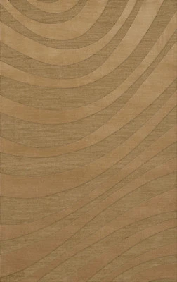 Yellow Transitional Hand Hooked Swirls Stripes Lines Area Rug Abstract DV12 - Image 1 of 2