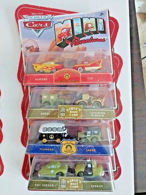 Disney WORLD of CARS Mini Adventures Lightning McQueen Sarge 4/Sets - Image 1 of 4
