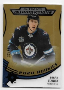 20/21 UD ULTIMATE COLLECTION INTRODUCTIONS GOLD PARALLEL Logan Stanley #12/49 - Foto 1 di 1