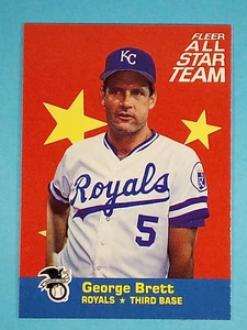 1986 Fleer All-Star Team George Brett Kansas City Royals #3 ⚾ - Picture 1 of 2