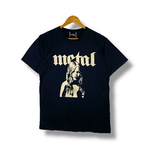 HYSTERIC GLAMOUR Metal Tee Shirt Large Fits Medium Size / Brad Pitt / Fight Club - Picture 1 of 13