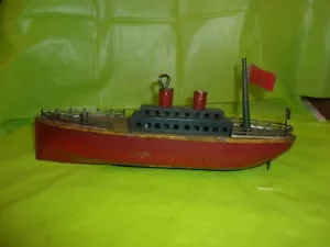 Circa 1920's "BING" TOY TIN WIND-UP OCEAN LINER!! VERY RARE FIND!!! - Picture 1 of 9