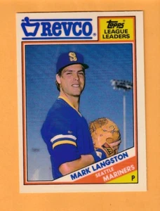 Mark Langston Seattle Mariners 1988 Topps Revco #33 5P - Imagen 1 de 2