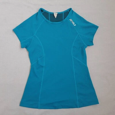 2XU женщин Activewear футболка размер M сжатия верхний тренажерный зал работает бега Sport - Изображение 1 из 4