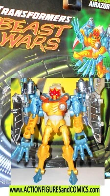 Transformers Beast Wars 1997 AIRAZOR Transmetals COMPLETE Full Card vintage 1996 - Image 1 of 4