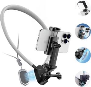 Magnetic Neck Phone Holder for Recording POV Vlog Phone Holder Selfie Mount - Picture 1 of 6