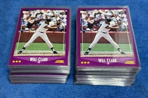 (121) 1988 Score Baseball Will Clark #78 Giants Star NM-MT Lot - Picture 1 of 1