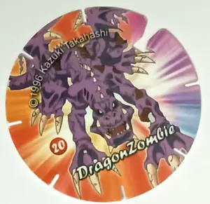 INDIEN RARE 1996 KAZUKI TAKAHASHI CHEETOS SHOOTING TAZO NO. 20, Dragon Zomgie - Bild 1 von 2
