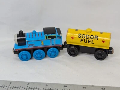 Thomas Friends Wooden Railway Thomas and Sodor Fuel Car - Image 1 of 4
