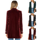 Womens Cardigan Casual Blazer Ladies Jackets Vintage Coat Long Sleeve Workwear