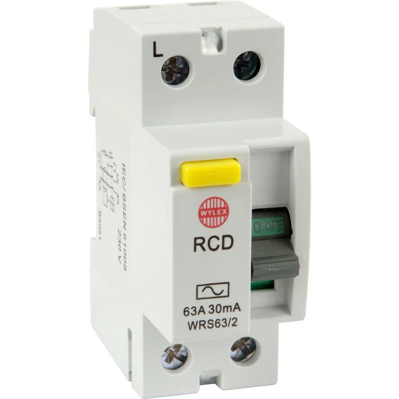 Wylex RCD WRS63/2 63A 30mA RCD 2 Pole RCD - Image 1 of 1
