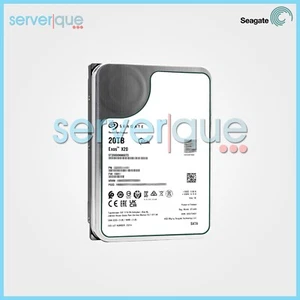 Seagate ST20000NM007D Exos X20 20TB 6Gbps 7.2K SATA 3.5" 4Kn Internal Hard Drive - Picture 1 of 3