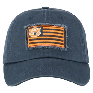 Auburn Tigers Hat Team Cap Adjustable Strap One Size Fits Most With Logo Flag - Picture 1 of 4