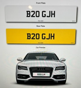 B20 GJH Private Number Plate Cherished Personal Registration - Picture 1 of 3