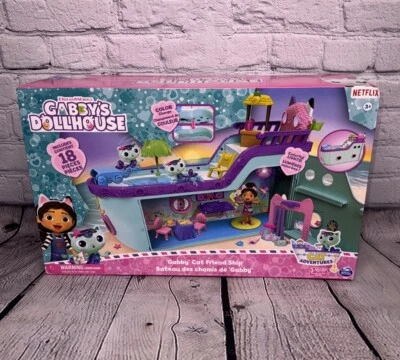Gabby’s Casa de Muñecas, Gabby Gato Amigo Barco Crucero Vehículo de Juguete Juego NUEVO Foto 1 de 4
