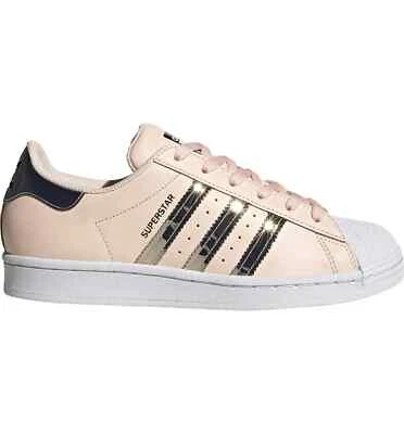 Adidas Originals Superstar Pink Tint Silver White Womens Casual Shoes FW5014-NEW - Image 1 of 4
