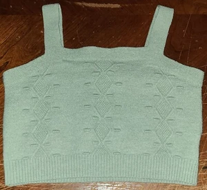 Shein girls knit cropped sleeveless sweater tank, ribbed hem, size 7 years - Picture 1 of 6