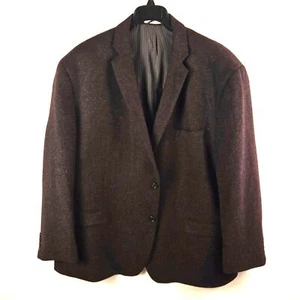 Blazer uomo Joseph Abboud 100% capelli cammello due bottoni grigio taglia 52R cappotto sportivo - Foto 1 di 10