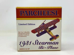 1999 Limited Ed. Parcheesi 1931 Stearman Biplane DieCast Ornament Hasbro 1:54 - Picture 1 of 6