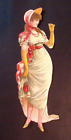 Antique Paper Cutout Decoration Woman in Fancy Dress