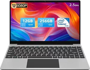 Jumper 14 Inch Laptop Computer 12GB LPDDR4 256GB SSD Celeron J4105 Windows 11 - Picture 1 of 7