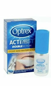 Optrex ActiMist Double Action 2 in 1 Augenspray 10ml juckende & wässrige Augen VERPACKT