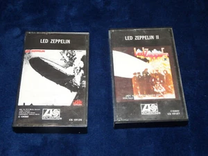 Rock Tape VINTAGE CASSETTE LOT 2 LED ZEPPLIN I, ZEPPLIN II - CASES ONLY - Picture 1 of 4