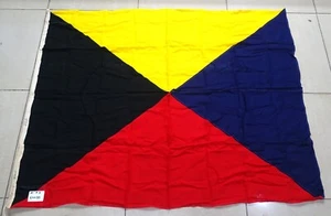 Nautical Alphabet Flag Letter Cloth "Z" 64X 50  CMS Communication flag - Picture 1 of 4