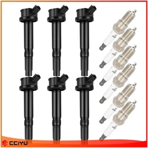 6 Fits V6 3.0L Ford Escape Fusion Mariner Milan Ignition Coil Spark Plug - Picture 1 of 9