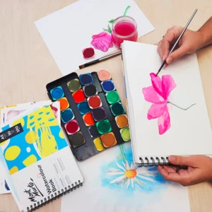 2x Mont Marte Watercolour Book A5 30Sheet 190gsm German Paper Painting Book - Picture 1 of 3