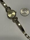 Vintage Ladies Charter Club Bracelet Watch Goldtone Works Keeps Time New Battery