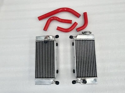aluminum radiator & Silicone Hose FOR HONDA CRF250R 2004-2009/CRF250X 2004-2016 - Image 1 of 4