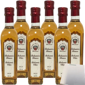 Bertoni Condimento Bianco Dolce Balsamicoessig süss weiss 6x500 ml + usy Block - Bild 1 von 6