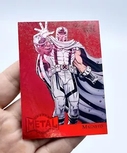 2015 Marvel Fleer Retro Red Precious Metal Gems PMG Red Magneto 69/100!  - Picture 1 of 3