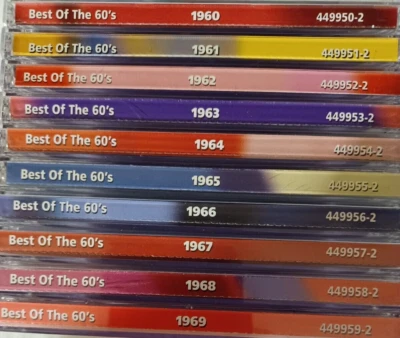 Best Of The 60s 10 CD Set 1960-1969, VG, No cover art. - Image 1 of 4