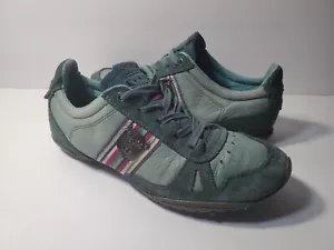 Diesel Footwear Cheju 78 Womens Flats Suede Leather Turquoise - Size 10 - Picture 1 of 9