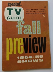 TV GUIDE FALL PREVIEW 1954 Rin Tin Tin Lassie Annie Oakley [1 of 2] - Picture 1 of 19