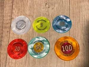 Casino Jetons Spielbank Original Chips  6 Chips - Bild 1 von 10