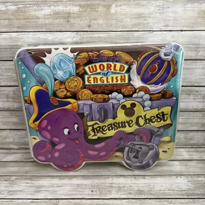 Disney's World of English Treasure Chest Ingles Sin Barreras RARE Case Activity - Image 1 of 4