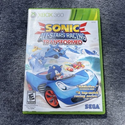 Sonic & All Stars Racing Transformed Microsoft Xbox 360 2012 Manual Tested - Image 1 of 4