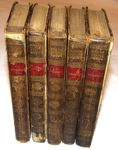 VTG 1815 'GENUINE WORKS OF FLAVIUS JOSEPHUS'! INCOMPLETE! 5 OF 7 BOOKS! WHISTON! - Picture 1 of 15