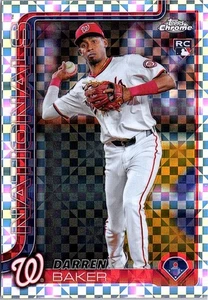 2025 Topps Chrome #231 Darren Baker X-Fractors - Picture 1 of 2