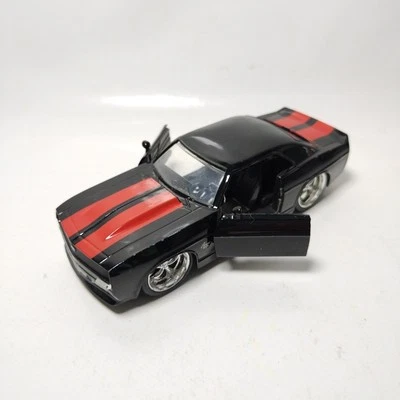 Jada Toys 1969 Chevrolet Camaro Ss 14cm 1/32 97262 Black Red Stripe - image 1 of 4