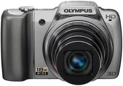 OLYMPUS Digital Camera SZ-10 Silver 14MP Optical 18x Zoom Wide Angle 28mm 3D - Image 1 of 4
