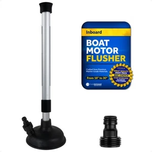 Inboard Motor Muff, Universal Inboard Motor Flusher Shaft Adjustable 18" to 30" - Picture 1 of 7