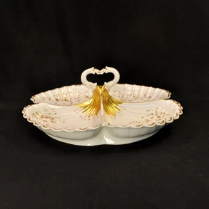 SPM Tray 4 Section Friedrich Adolph Schumann White Gold 1835-1850 Berlin Germany - Picture 1 of 17