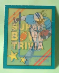 1990 Score #5 Super Bowl Trivia Magic Motion: Super Bowl Trivia - Series 1 - Picture 1 of 2
