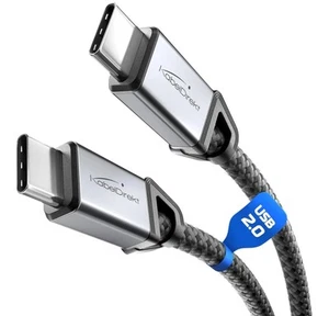 2-pack KabelDirekt USB C Cable Type C 3m Braided 60W Laptops Smartphones Tablets - Picture 1 of 7