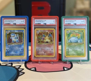 🔥 PSA Base Set Trio – Charizard 5, Blastoise & Venusaur 6 – Sequential Certs!  - Picture 1 of 8