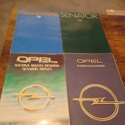 OPEL VAUXHALL BROCHURE SELECTION LATE 70s EARLY 80s x4 Ascona Manta Senator  - Image 1 of 3